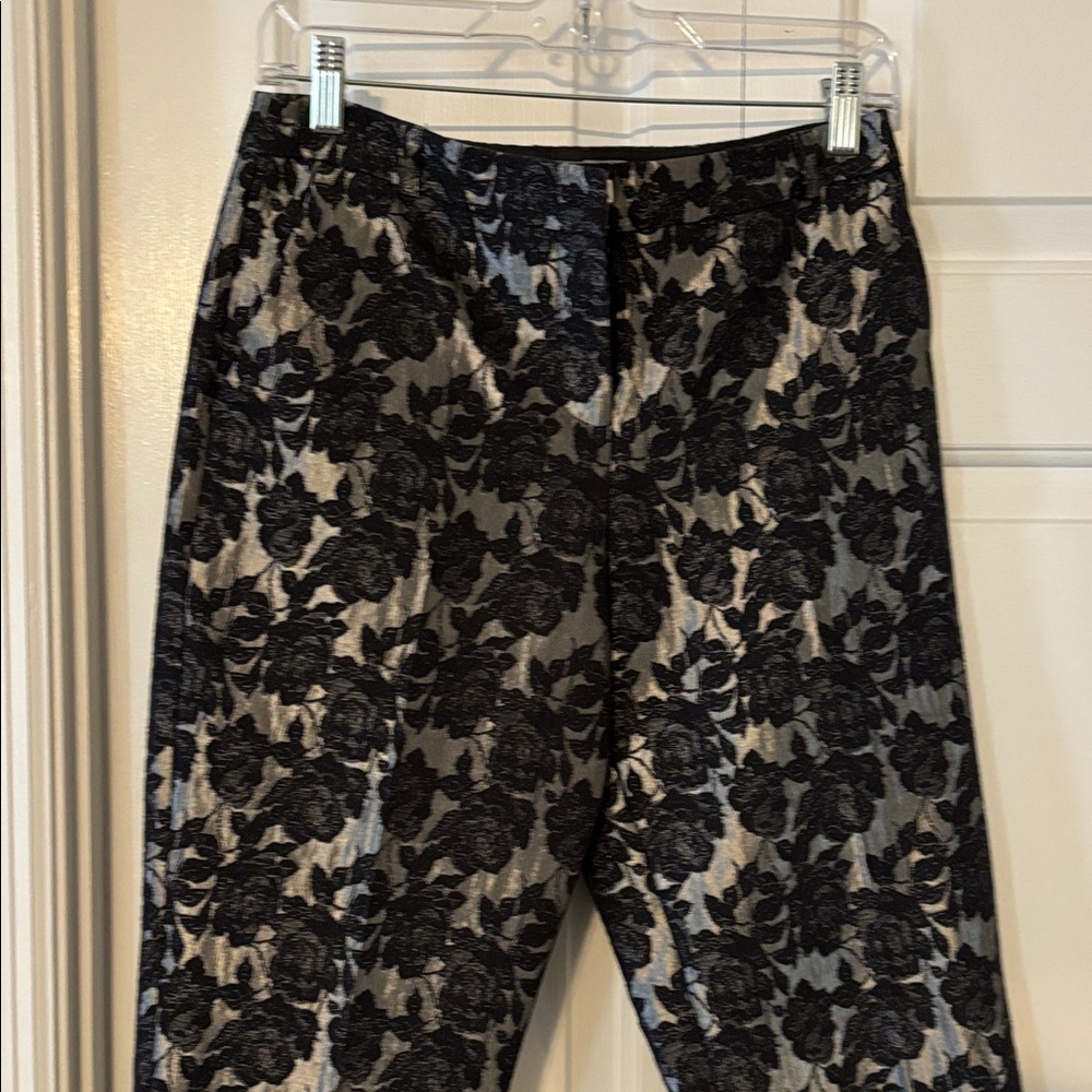 ASOS Black Floral Lace Ankle Pants